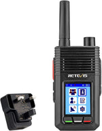 Retevis RB20 4G Unlimited Range Walkie Talkie Phones, Long Range 1600Km with GPS Tracker, Rechargeable (1 Pack)