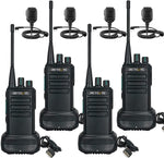 Retevis RB629 Walkie Talkie, PMR446 Walkie Talkies Wireless Clone, VOX, Heavy Duty 2 Way Radio (4 Pcs, Black)