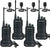 Retevis RB629 Walkie Talkie, PMR446 Walkie Talkies Wireless Clone, VOX, Heavy Duty 2 Way Radio (4 Pcs, Black) Phone Retevis 