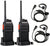Retevis RT24 Walkie Talkie PMR446 License-free Professional Two Way Radio with USB Charger and Earpieces (Black, 1 Pair) Mobile Phones Retevis 