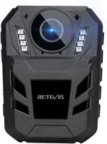 Retevis RT77B Bodycam Portable IP54 Video Camera with IR Night Vision, (Black, 32GB)