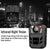 Retevis RT77B Bodycam Portable IP54 Video Camera with IR Night Vision, (Black, 32GB) Cameras Retevis 
