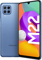 Samsung Galaxy M22 4G LTE , 128GB, 4GB RAM, Dual Sim Mobile Phone, Light Blue