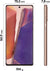 Samsung Galaxy Note20 5G Android Smartphone, 256GB, 8GB RAM, Dual Sim Mobile Phone, Mystic Bronze Mobile Phone Samsung 