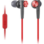 Sony Extra Bass Earbud Headset Red
