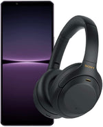 Sony Xperia 1 IV - 6.5 Inch 4K HDR OLED Dual SIM hybrid Smartphone + WH-1000XM4 Noise Cancelling Headphones - Purple