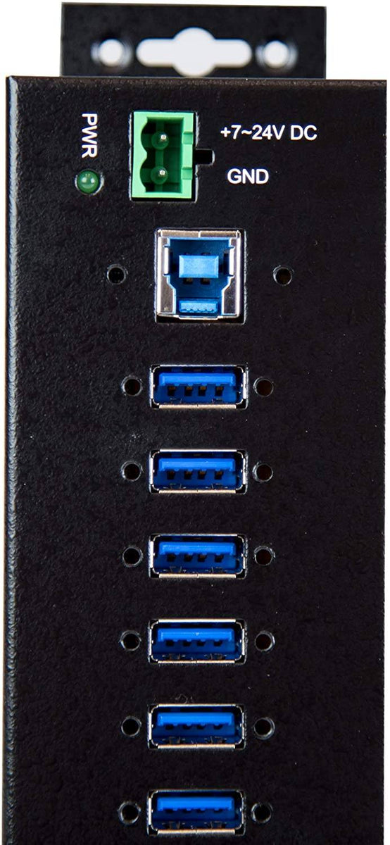 StarTech 10 Port USB Hub w- Power Adapter - Metal Industrial USB 3.0 ...