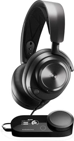 SteelSeries Arctis Nova Pro - Multi-System Gaming Headset - Hi-Res Audio - 360° Spatial Audio - GameDAC Gen 2 - ClearCast Gen 2 Mic - PC, PS5, PS4, Switch