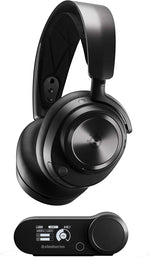 SteelSeries Arctis Nova Pro Wireless - Multi-System Gaming Headset - Premium Hi-Fi Drivers - Active Noise Cancellation - Infinity Power System - PC, PS5, PS4, Switch, Mobile, Black