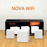 Tenda Nova MW6 Mesh WiFi System - Whole Home WiFi Mesh System - Dual-Band AC1200 - Gigabit Ports Works with Alexa - 3-Pack