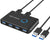 USB 3.0 Switch, USB Switch Selector 2 Computers Sharing 4 USB Devices KM Switcher 2 Pack USB Cable Switches ABLEWE 