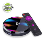 جهاز Voxberry H96 Max X3، ذاكرة وصول عشوائي (RAM) سعة 4 جيجابايت، وذاكرة قراءة فقط (ROM) سعة 64 جيجابايت، وجهاز S905x3، بدقة 8K، يعمل بنظام Android TV Box