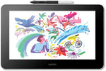 Wacom One Creative Pen Display with free software (for sketching, drawing on screen, 13.3 inch full HD display (1920 x 1080), pen precision) - ideal for home office & e-learning