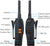 Walkie Talkies,eSynic 4Pcs Professional Long Range 13Km Rechargeable With VOX Function Mobile Phones ESynic 