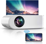 YABER WiFi Projector Mini Portable Projector 6500 Lumens 1080P Full HD[Projector Screen Include] Compatible with PC/phone/PS5/TV Stick