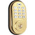 Yale Real Living Assure Lock Push-Button Deadbolt (Polished Brass) with Connected by August Door Lock Yale 